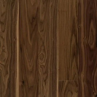 Walnut flooring showcasing rich, dark brown tones and natural wood grain patterns, highlighting the unique characteristics of the Arctic Oak product.